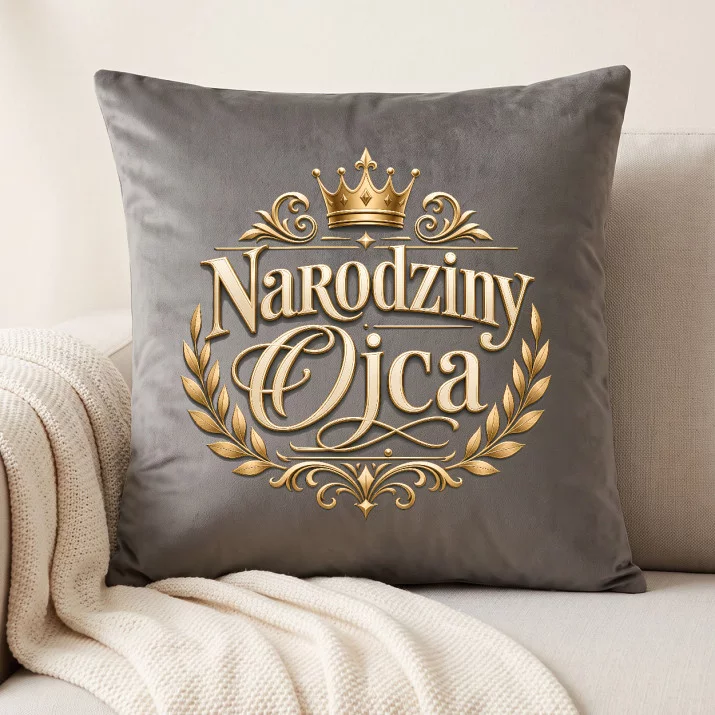 Poduszka Dekoracyjna Na Pępkowe Prezent Dla Mężczyzny: Narodziny Ojca