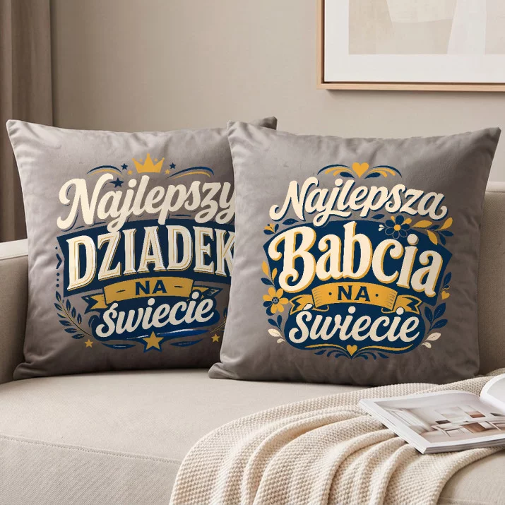 Poduszki Dekoracyjne Dla Dziadka i Babci Prezent Na Dzień Babci i Dziadka Dla Pary: Miłość Dziadków Poduszki Dekoracyjne Dla Dziadka i Babci Prezent Na Dzień Babci i Dziadka Dla Pary: Miłość Dziadków