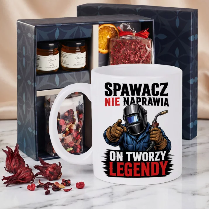 Zestaw Prezenowy Z Kubkiem Dla Spawacza: Spawacz Tworzy Legendy Zestaw Prezenowy Z Kubkiem Dla Spawacza: Spawacz Tworzy Legendy