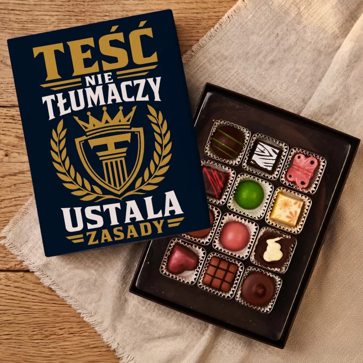 Czekoladki Dla Teścia Prezent Na Dzień Ojca Dla Mężczyzny: Teść Ustala Zasady Czekoladki Dla Teścia Prezent Na Dzień Ojca Dla Mężczyzny: Teść Ustala Zasady