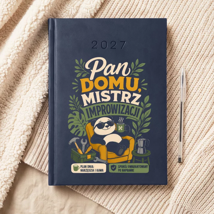 Kalendarz Książkowy A5 2027 Na Parapetówkę Prezent Dla Mężczyzny: Męski Domowy Humor