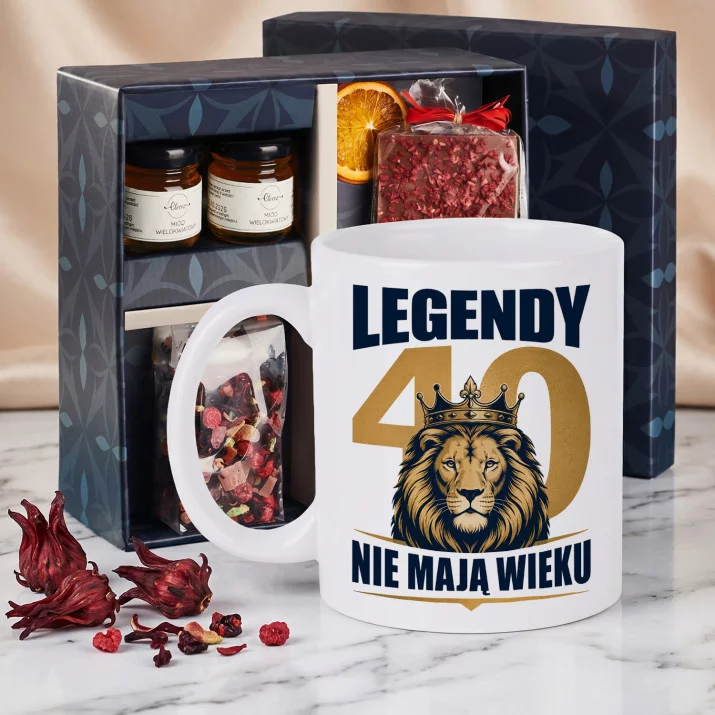 Zestaw Prezenowy Z Kubkiem Na 40 Urodziny: Legendy Zestaw Prezenowy Z Kubkiem Na 40 Urodziny: Legendy