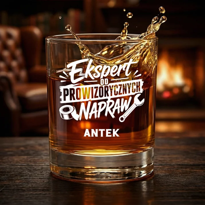 Szklanki Do Whisky z Grawerem Na Dzień Ojca Prezent Dla Taty Mężczyzny: Ekspert Od