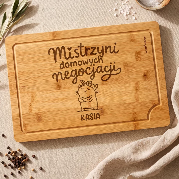 Deska Do Krojenia z Grawerem Na Złote Gody Prezent Dla Kobiety: Mistrzyni Domowych Deska Do Krojenia z Grawerem Na Złote Gody Prezent Dla Kobiety: Mistrzyni Domowych