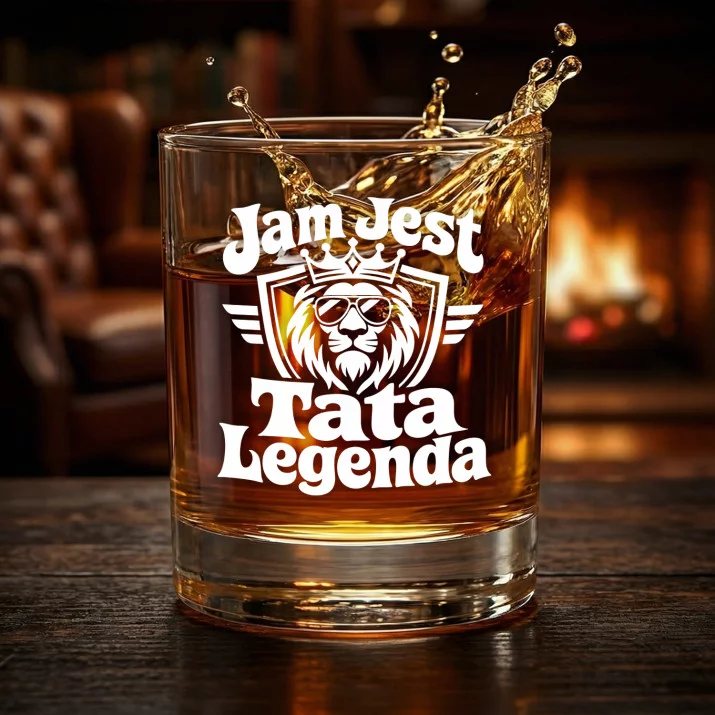 Szklanka Do Whisky Na Dzień Ojca Prezent Dla Taty Mężczyzny: Jam Jest Tata Legenda Szklanka Do Whisky Na Dzień Ojca Prezent Dla Taty Mężczyzny: Jam Jest Tata Legenda