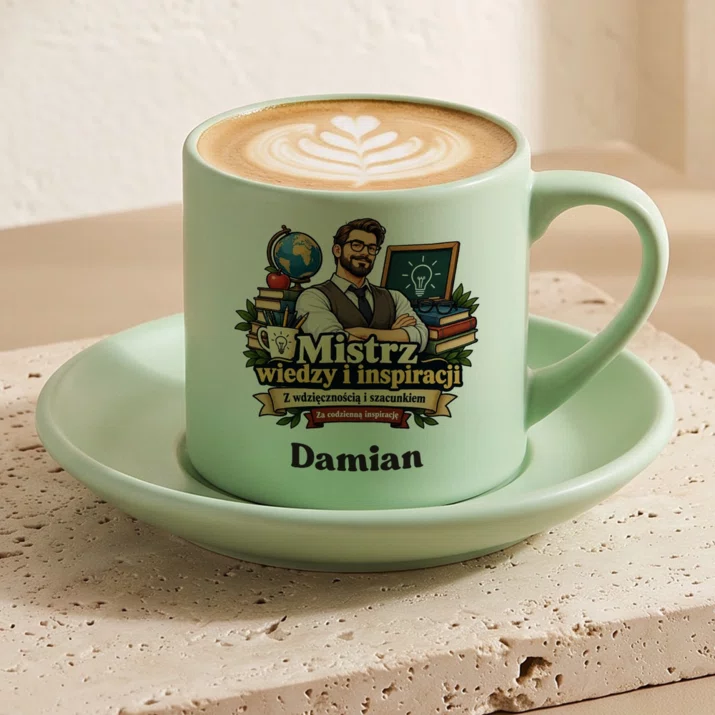Filiżanka Personalizowana Na Dzień Nauczyciela Prezent Dla Nauczyciela Mężczyzny: Mistrz Wiedzy I Filiżanka Personalizowana Na Dzień Nauczyciela Prezent Dla Nauczyciela Mężczyzny: Mistrz Wiedzy I