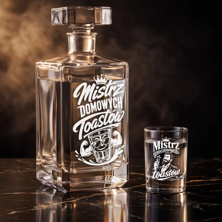 Zestaw Do Wódki z Grawerem Dla Męża Prezent Na Rocznicę Ślubu: Toastowa Elegancja Zestaw Do Wódki z Grawerem Dla Męża Prezent Na Rocznicę Ślubu: Toastowa Elegancja