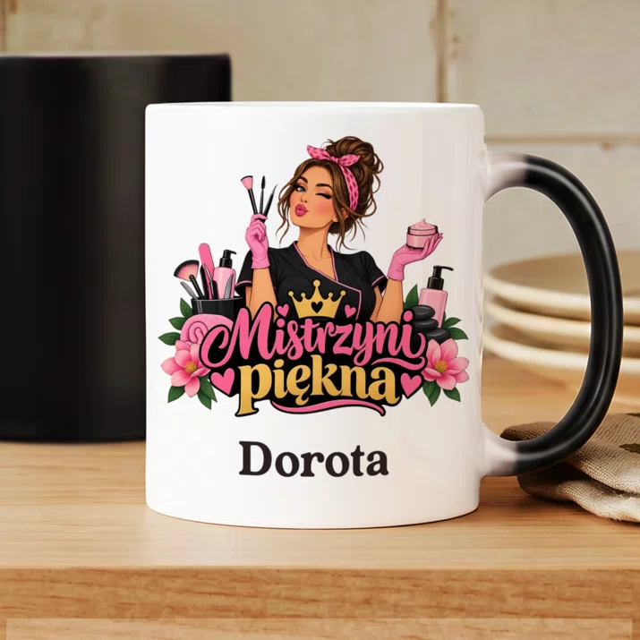 Kubek Personalizowany Dla Kosmetyczki Prezent Dla Kobiety: Mistrzyni Piękna