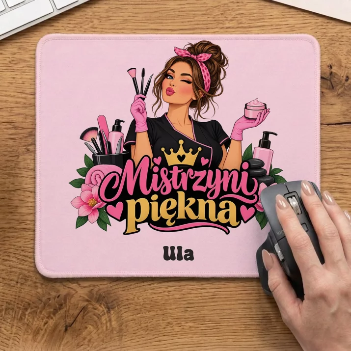 Podkładka Pod Myszkę Dla Kosmetyczki Prezent Dla Kobiety: Mistrzyni Piękna Podkładka Pod Myszkę Dla Kosmetyczki Prezent Dla Kobiety: Mistrzyni Piękna