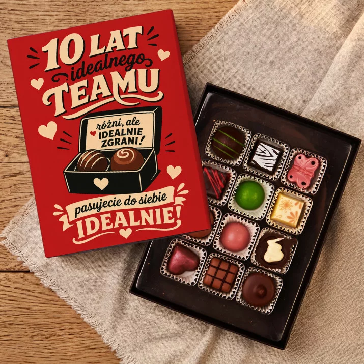 Czekoladki Na 10 Rocznicę Ślubu Prezent : 10 Lat Idealnego Teamu