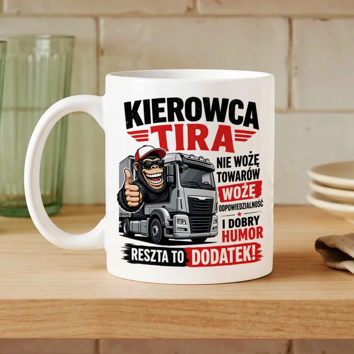 Kubek Z Nadrukiem Dla Kierowcy Tira Prezent Dla Mężczyzny: Kierowca Tira Humor