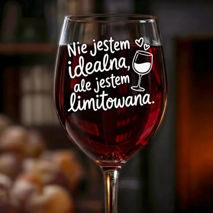 Kieliszek Do Wina Dla Partnerki Prezent Na Walentynki Dla Kobiety: Limitowana, Nie Idealna Kieliszek Do Wina Dla Partnerki Prezent Na Walentynki Dla Kobiety: Limitowana, Nie Idealna