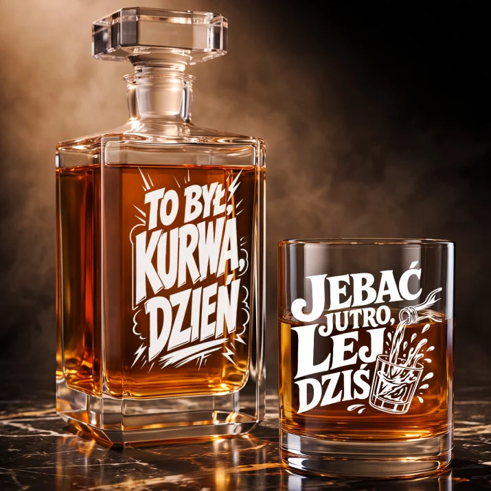 Zestaw Do Whisky Dla Znajomego Prezent Dla Mężczyzny: To Był, Kurwa, Dzień Zestaw Do Whisky Dla Znajomego Prezent Dla Mężczyzny: To Był, Kurwa, Dzień
