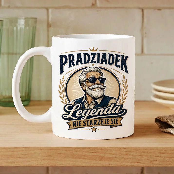 Kubek Z Nadrukiem Dla Pradziadka Prezent Na Dzień Dziadka Dla Mężczyzny: Nie Starzeje Kubek Z Nadrukiem Dla Pradziadka Prezent Na Dzień Dziadka Dla Mężczyzny: Nie Starzeje