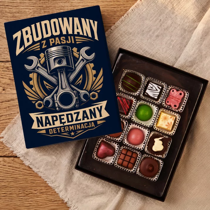 Czekoladki Na Urodziny Prezent Dla Mężczyzny: Zbudowany Z Pasji Czekoladki Na Urodziny Prezent Dla Mężczyzny: Zbudowany Z Pasji