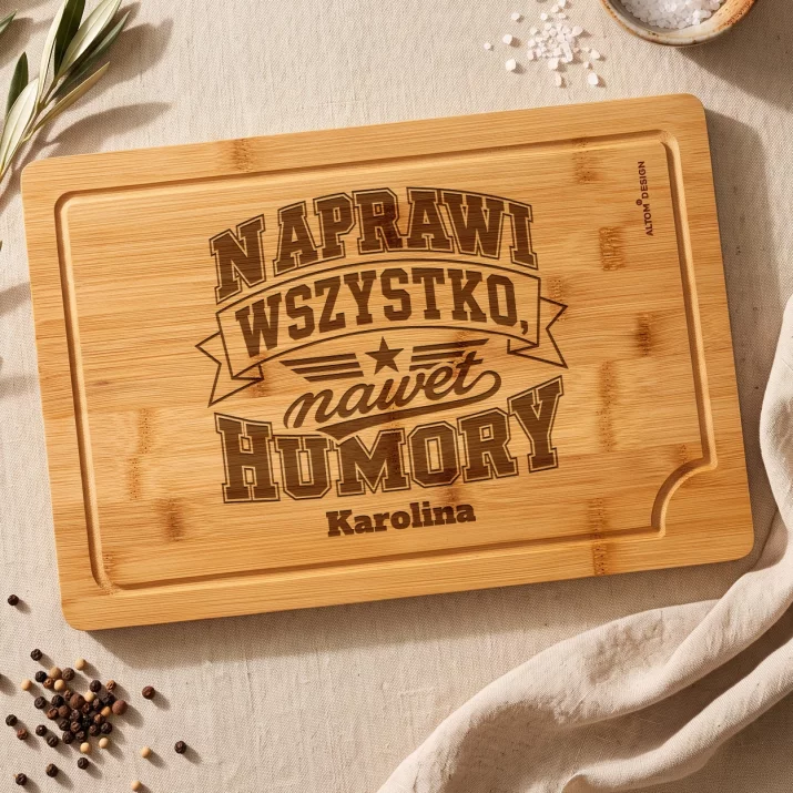 Deska Do Krojenia z Grawerem Na Dzień Babci Prezent Dla Babci Kobiety: Naprawi Wszystko, Nawet