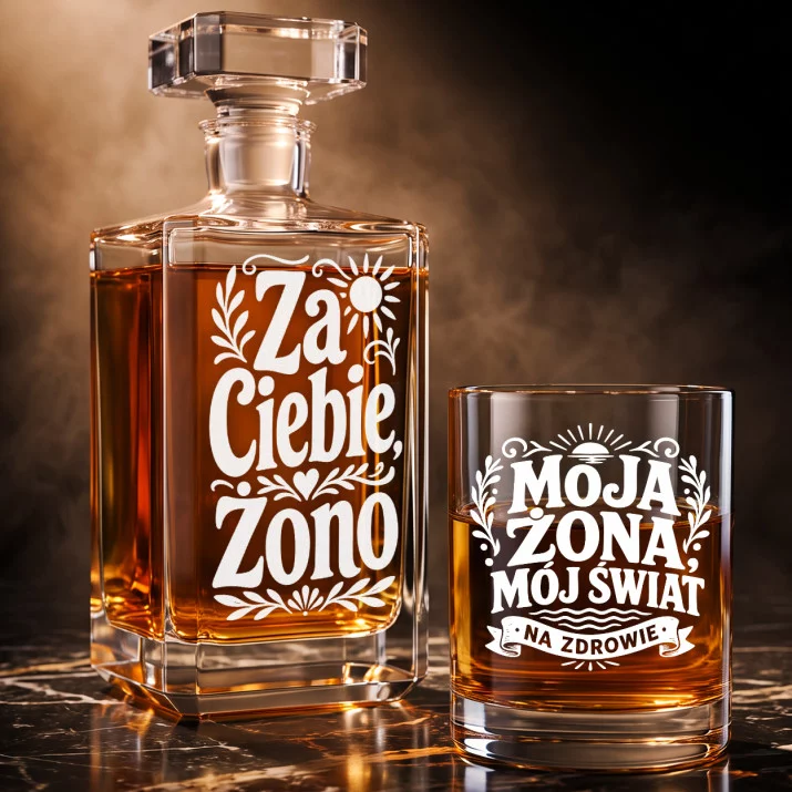 Zestaw Do Whisky Dla Żony Prezent Na Rocznicę Ślubu Dla Kobiety: Za Ciebie, Żono Zestaw Do Whisky Dla Żony Prezent Na Rocznicę Ślubu Dla Kobiety: Za Ciebie, Żono