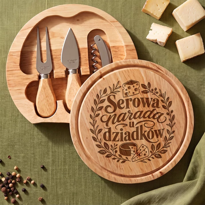 Deska Do Serów Z Grawerem Na Dzień Babci i Dziadka Prezent Dla Babci i Dziadka Pary: Botaniczna Uczta Serowa Deska Do Serów Z Grawerem Na Dzień Babci i Dziadka Prezent Dla Babci i Dziadka Pary: Botaniczna Uczta Serowa