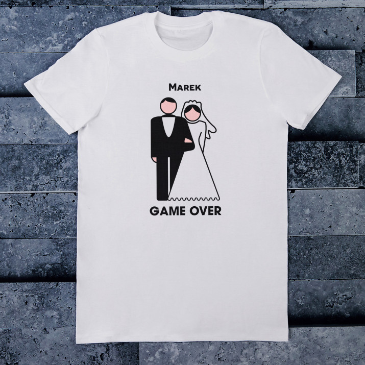 Game over - Koszulka męska z nadrukiem