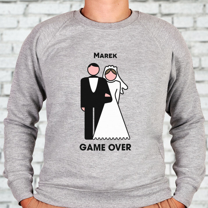 Gameover - Bluza męska bez kaptura