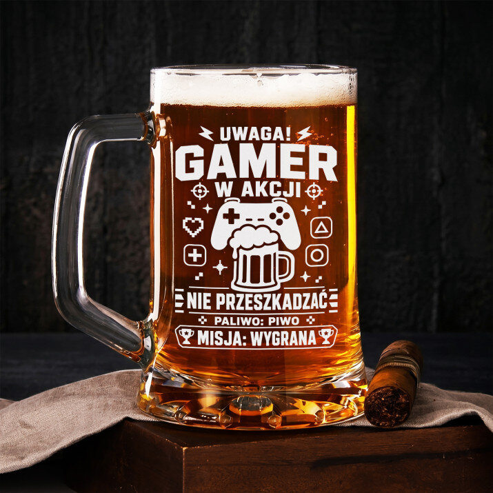 Kufel Dla Gamera Prezent Dla Mężczyzny: Gamer W Akcji