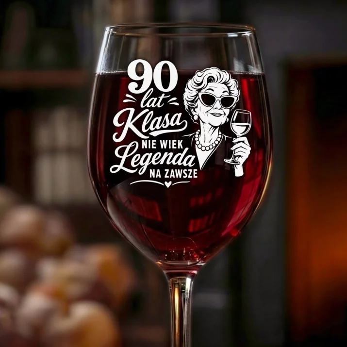 Kieliszek Do Wina Na 90 Urodziny Prezent Dla Kobiety: 90 Lat Klasa Legenda Kieliszek Do Wina Na 90 Urodziny Prezent Dla Kobiety: 90 Lat Klasa Legenda