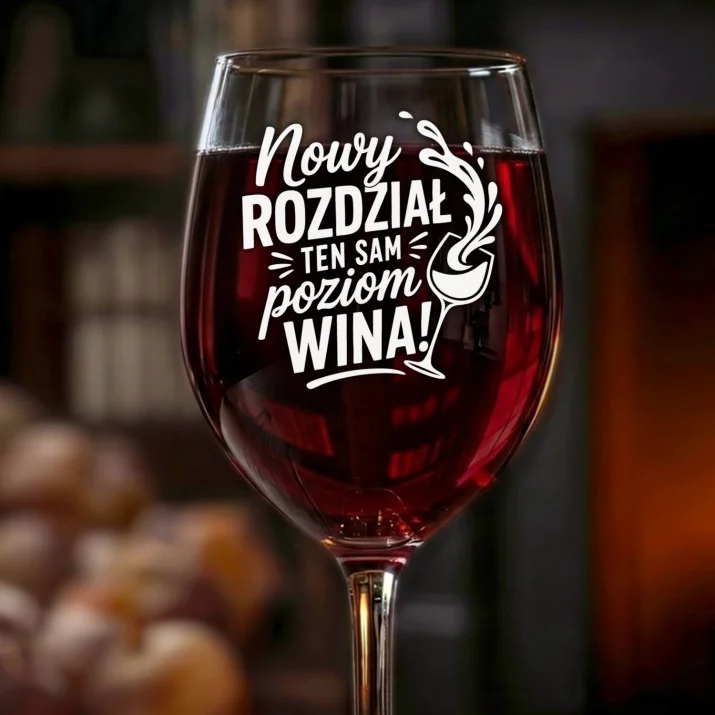 Kieliszek Do Wina Na Pożegnanie Prezent Dla Kobiety: Nowy Rozdział Wina