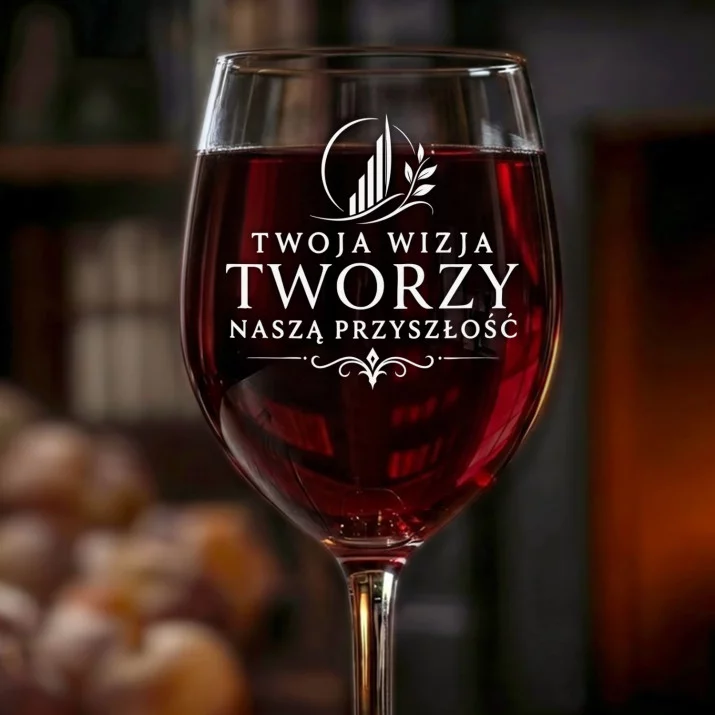 Kieliszek Do Wina Na Jubileusz Firmy Prezent Dla Kobiety: Wizja Tworzy Przyszłość
