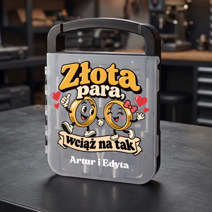 Zestaw Narzędzi Na 50 Rocznicę Ślubu Prezent Dla Pary: Złota Para, Wciąż Na Tak