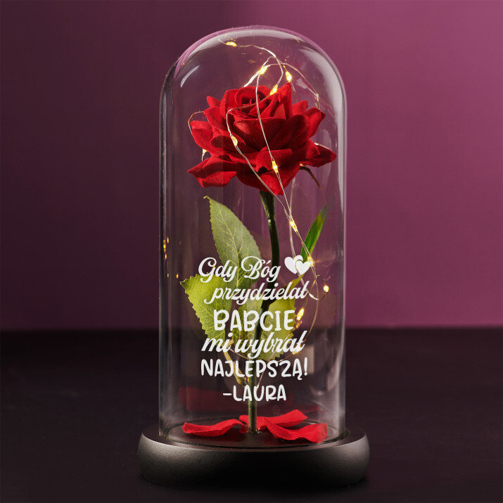 Gdy Bóg przydzielał babcie - Wieczna róża w szkle