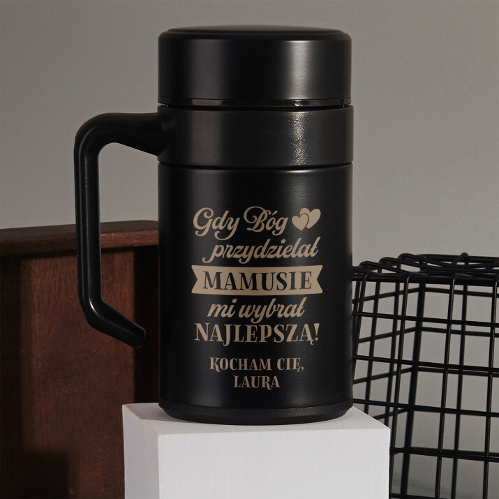 Gdy bóg przydzielał mamusie - Kubek termiczny 400 ml