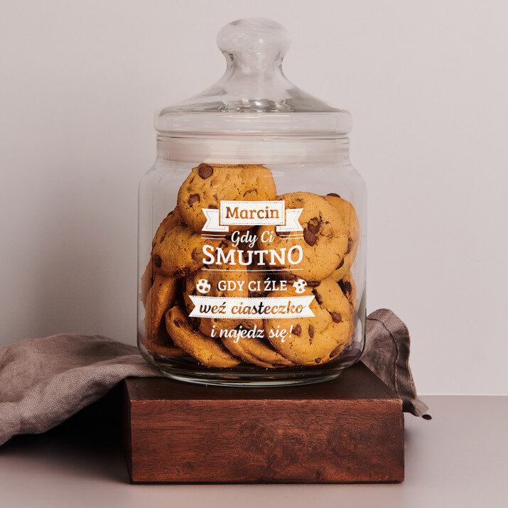Gdy ci smutno - Słoik na ciastka Gdy ci smutno - Słoik na ciastka