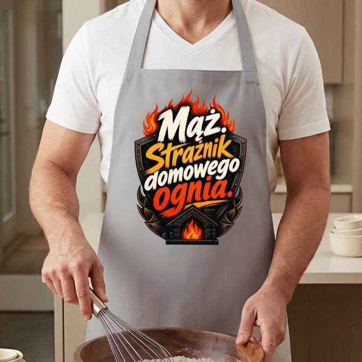 Fartuch Na 20 Rocznicę Ślubu Prezent Dla Mężczyzny: Mąż. Strażnik Domowego Ognia.