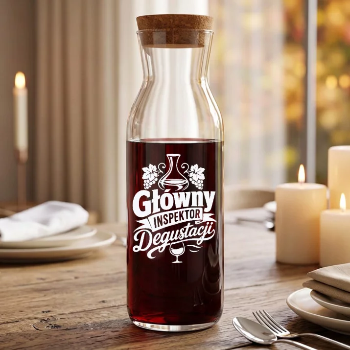 Karafka Do Wina Na 10 Rocznicę Ślubu Prezent Dla Mężczyzny: Humorystyczny Sommelier Karafka Do Wina Na 10 Rocznicę Ślubu Prezent Dla Mężczyzny: Humorystyczny Sommelier
