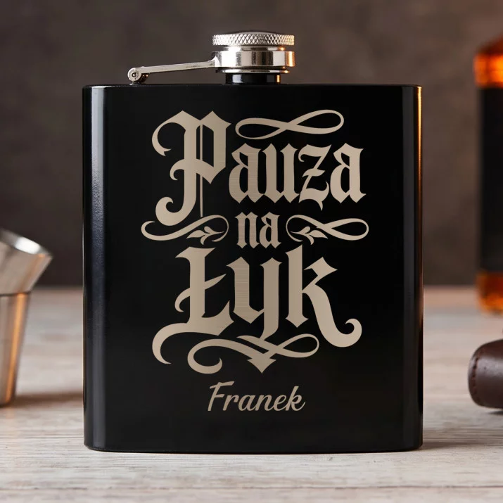 Piersiówka Z Grawerem Dla Pianisty Prezent Dla Mężczyzny: Pauza Na Łyk