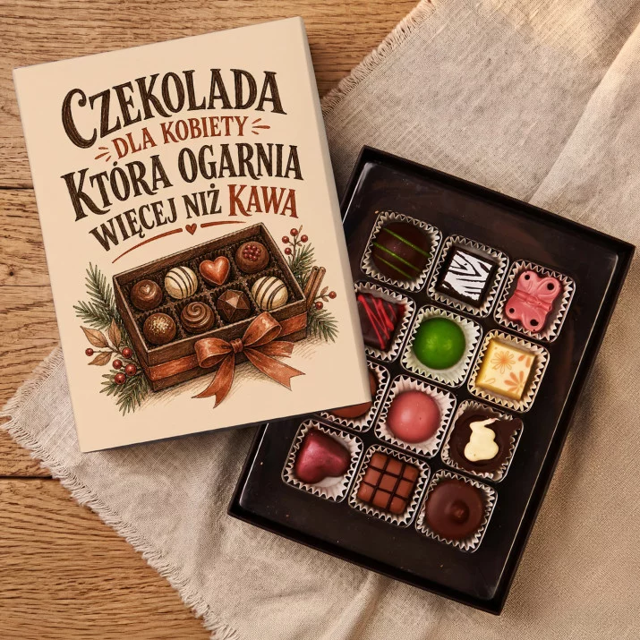 Czekoladki Na Święta Bożego Narodzenia Prezent Dla Kobiety: Czekolada Dla Kobiety