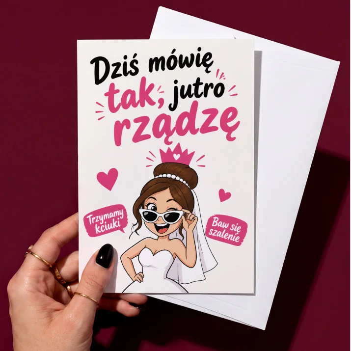 Kartka z Życzeniami Dla Panny Młodej Na Ślub Dla Kobiety: Miłość I Chaos Kartka z Życzeniami Dla Panny Młodej Na Ślub Dla Kobiety: Miłość I Chaos
