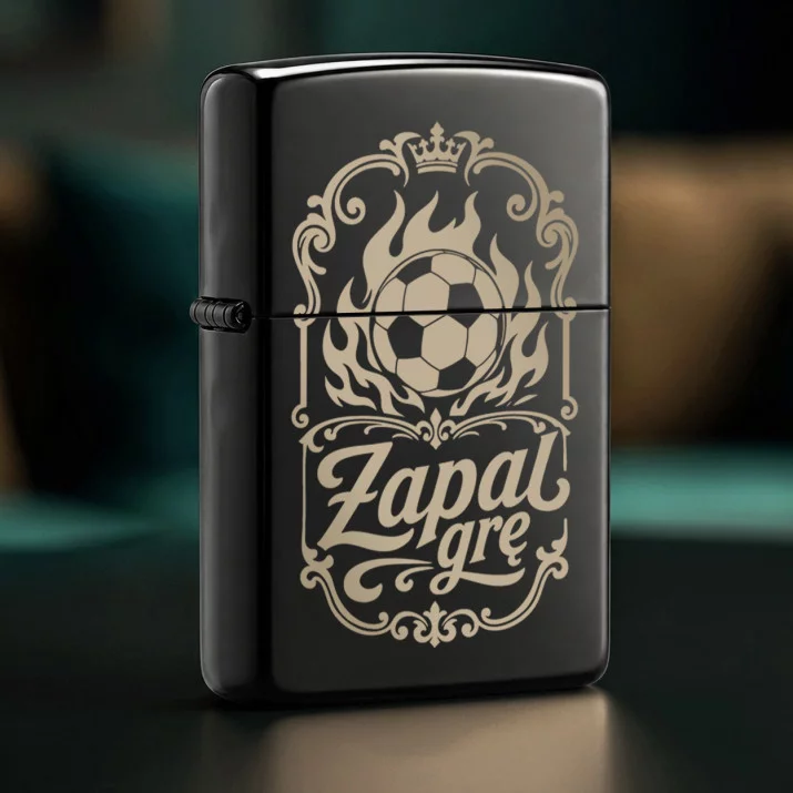 Zapalniczka Z Grawerem Dla Trenera Piłki Nożnej Prezent Dla Mężczyzny: Taktyczny Ogień