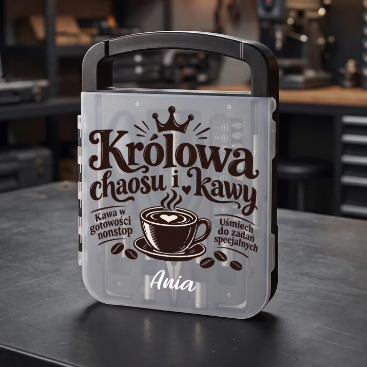 Zestaw Narzędzi Dla Żony Prezent Na Rocznicę Ślubu Dla Kobiety: Królowa Chaosu I Kawy Zestaw Narzędzi Dla Żony Prezent Na Rocznicę Ślubu Dla Kobiety: Królowa Chaosu I Kawy