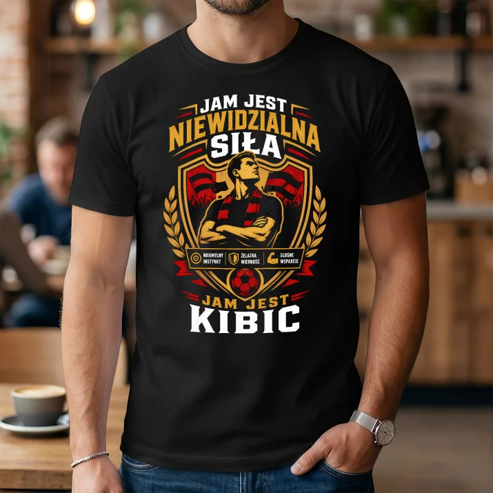 Koszulka Męska Dla Kibica Prezent Dla Mężczyzny: Niewidzialna Siła