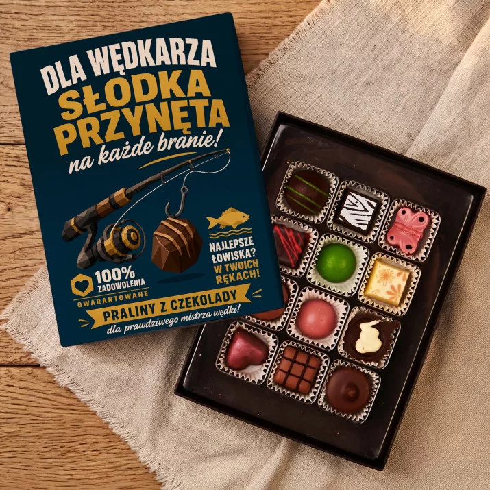 Czekoladki Dla Wędkarza Prezent Dla Mężczyzny: Słodka Przynęta Wędkarza Czekoladki Dla Wędkarza Prezent Dla Mężczyzny: Słodka Przynęta Wędkarza