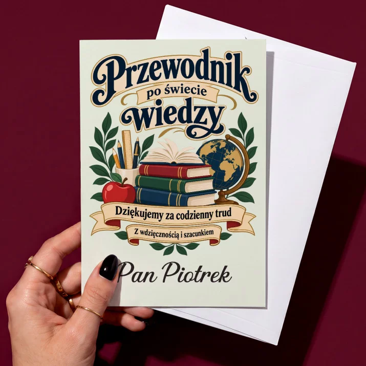 Kartka Personalizowana Dla Nauczyciela Prezent Na Dzień Nauczyciela Dla Mężczyzny: Przewodnik Po Świecie
