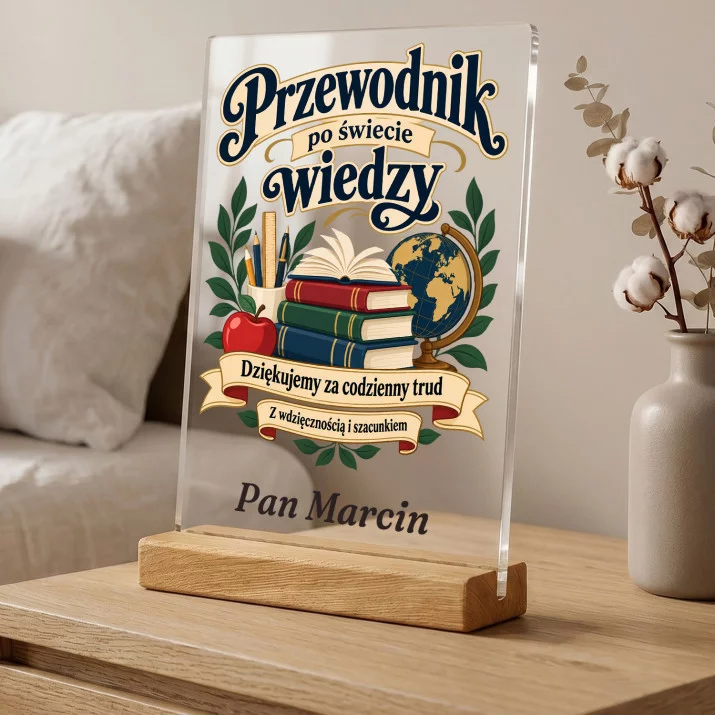 Druk Na Szkle Dla Nauczyciela Prezent Na Dzień Nauczyciela Dla Mężczyzny: Przewodnik Po Świecie