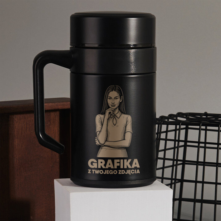 Grafika z twojego zdjęcia - Kubek termiczny 400 ml