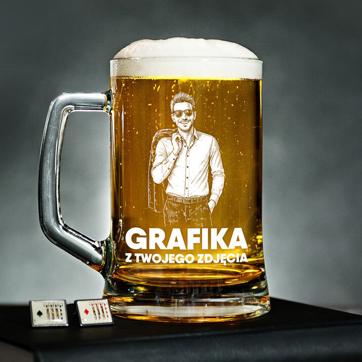Grafika z twojego zdjęcia - Kufel na piwo