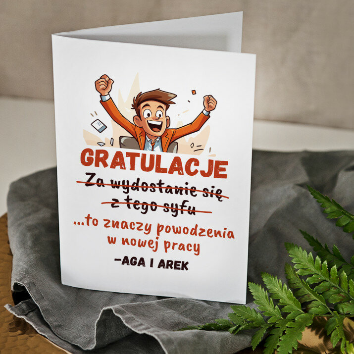 Gratulacje i powodzenia - kartka z życzeniami