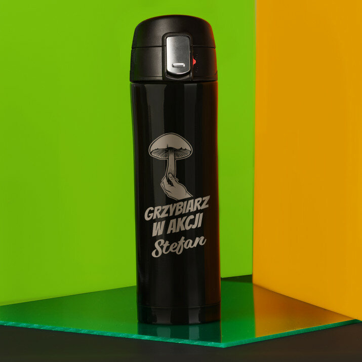Grzybiarz w akcji - Kubek termiczny 440 ml