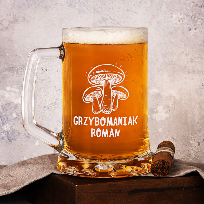 Grzybomaniak - Personalizowany Kufel
