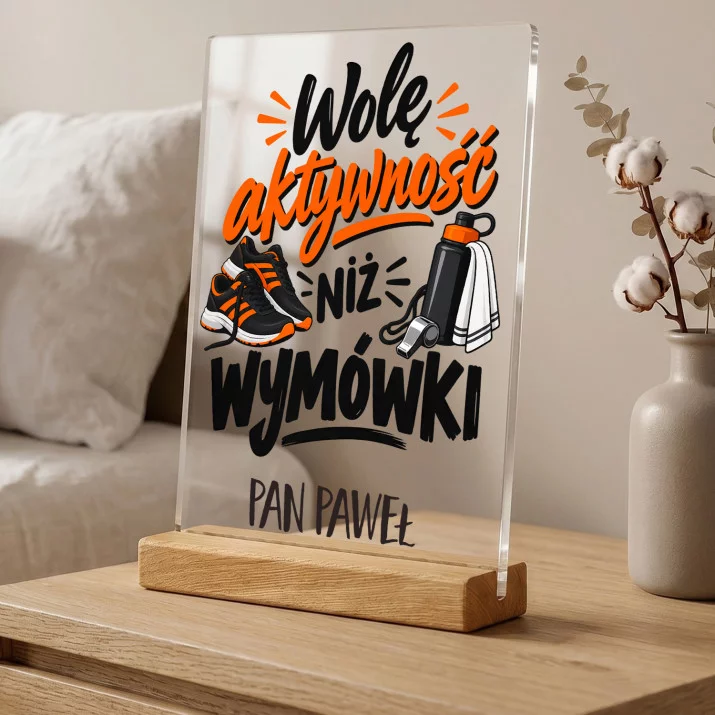 Druk Na Szkle Dla Nauczyciela Wf Prezent Na Dzień Nauczyciela Dla Mężczyzny: Wolę Aktywność Niż Druk Na Szkle Dla Nauczyciela Wf Prezent Na Dzień Nauczyciela Dla Mężczyzny: Wolę Aktywność Niż