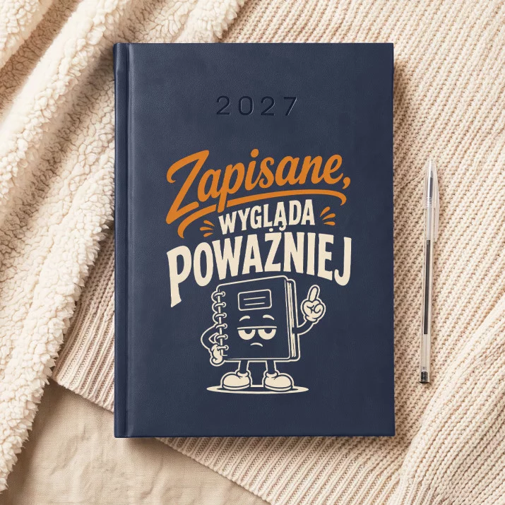 Kalendarz Książkowy A5 2027 Na Święta Prezent Dla Mężczyzny: Zapisana Powaga Kalendarz Książkowy A5 2027 Na Święta Prezent Dla Mężczyzny: Zapisana Powaga